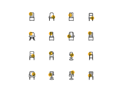 Silent Chairs Furniture chair furnitue icon icons