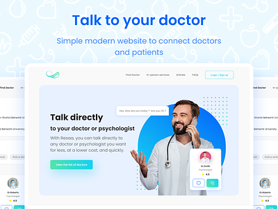 Medical web design project