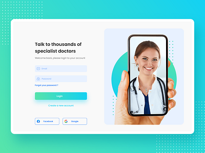 Clean Login Page UI appdesign button clean doctor login medical miro password presentation product design registration responsive signin textfield ui uidesign ux uxdesign webdesign xd