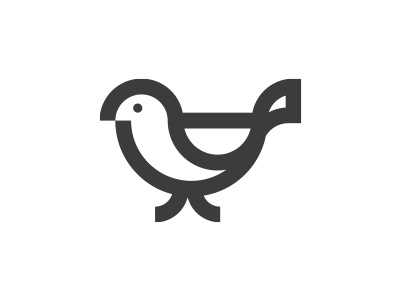 Little Bird animal bird logo minimalism morecolor sparrow wings