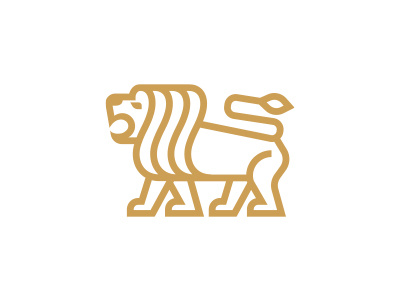 Lion africa animal capital crown king lion logo mane morecolor