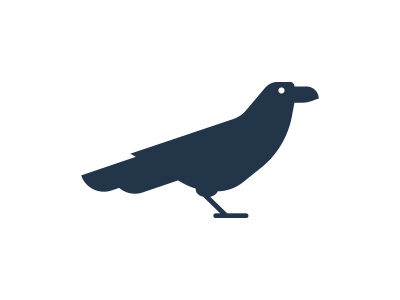 Raven animal bird logo minimalism morecolor raven wings