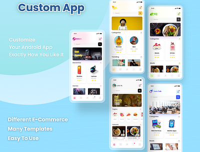 Custom App for any Business 2022 app design illustration logo new ui ui design ux