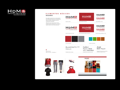 HDM Amueblamientos branding design logo web