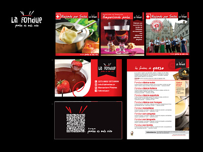 La Fondue branding design restaurant socialmedia