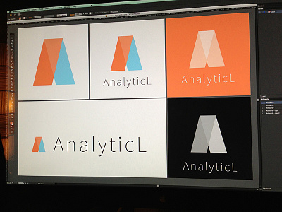 Analyticl Brand blue clean orange thin