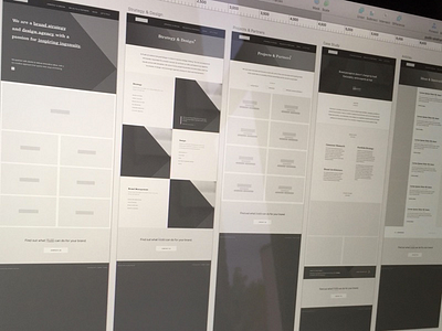 Agency website wireframe wireframes