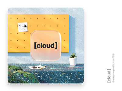 [cloud] App Launch 3d 3d art app b3d blender cycles design illustration logo promotional rendering