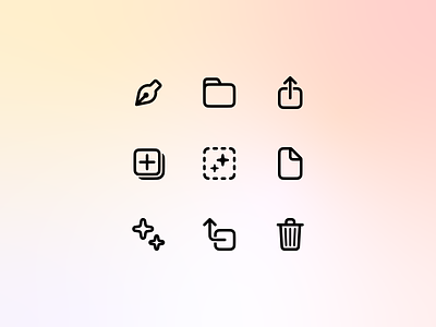 ✨ Icons bachelor figma glyohs human interface design icon icon design icons interface interface design student thesis university vector