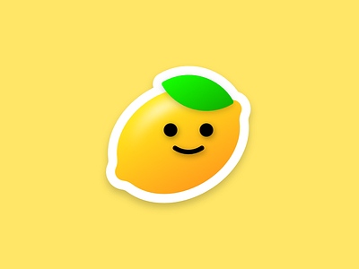 Little Lemon – Sticker emoji face fruit lemon little mule sticker