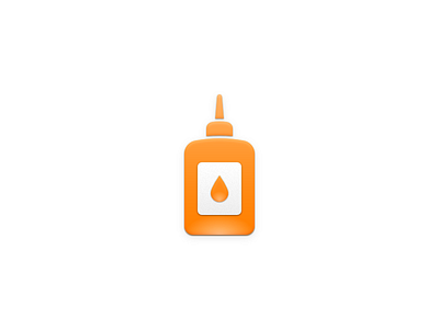 Glue Icon bottle glue icon