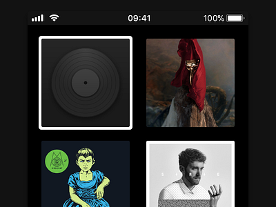 Shellac – Default Album Cover album app artwork cover icon interface ios music player shellac