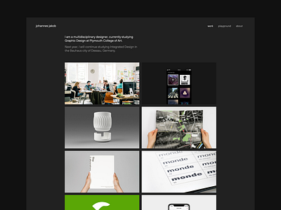 Website Redesign – Dark Mode dark dark mode portfolio redesign web design website website design