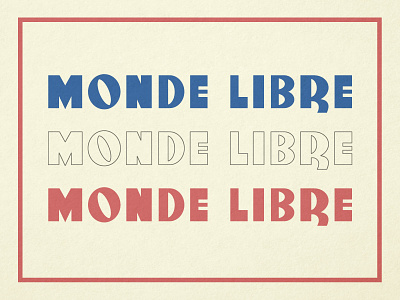 Monde Libre typeface 1940s 40s font font family fonts fontself france french lettering letters paris post war postwar type typeface typefaces typographic typography typography design