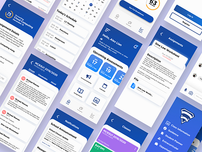 School App Concept design figma homework interface interfacedesign minimal mobile mobile app photoshop school school app student task management ui university userinterface