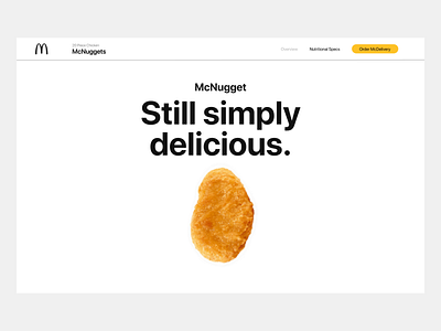 Apple x McDonald's McNugget Advertisement Concept