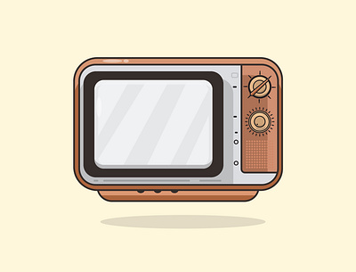 Television In Retro Style design icon illustration vector