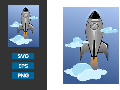 Rocket Air illustration ship