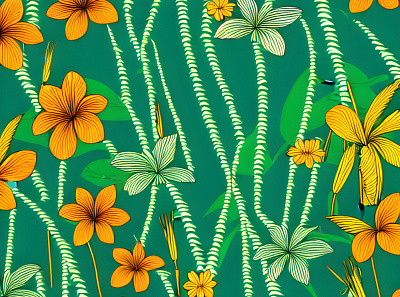 Plants of Flowers Pearing Illustration