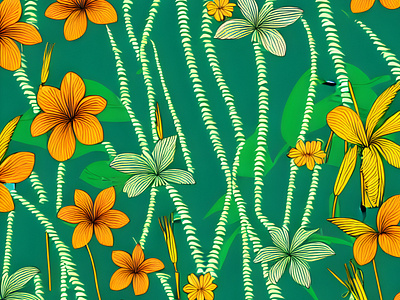 Plants of Flowers Pearing Illustration