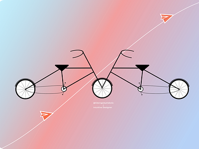 Convergent Bicycle Design With Figma design illustration logo ui vector