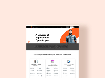 Payoneer Homepage Redesign