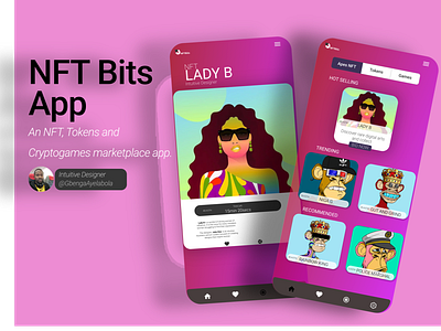 NFTBits Marketplace App app dao design mobile nft tokens ui uiux web3