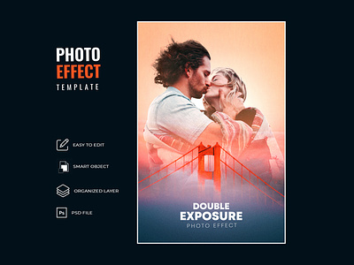 Double Exposure Effect for Movie Poster design double exposure mix movie movie poster multiplication photo effect thumbnail