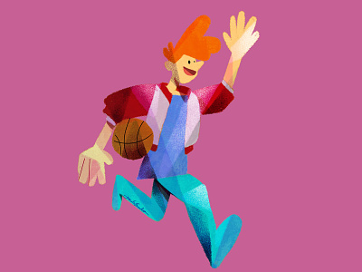 Basketboy character characterdesign illustration jesusescuderoiluustration player run sport