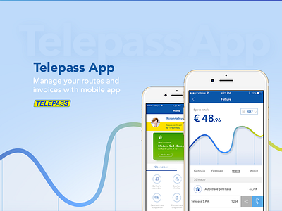 • Telepass app Redesign • app art direction daily design interface invoices ios mobile shades ui ux visual