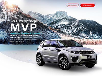 • Hero Image • auto car clean interaction interface landing simple typography ui ux web