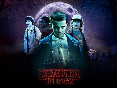 • Stranger Things • 80s fanart netflix newretrowave retro series strangerthings tribute