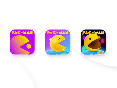 • Pac-Man Icon App • app colorful design game icon illustration ios logo mark pacman retro ui