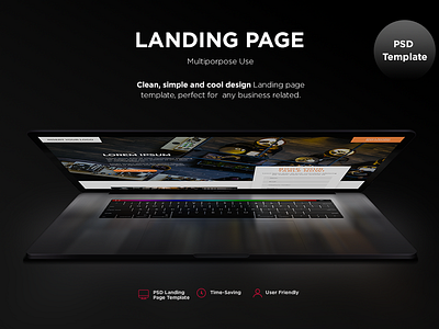• Mvp Landing Page Multiporpose • clean creative market design interface landing page landing page design marketing minimal typography ui ux visual web web desgin website concept