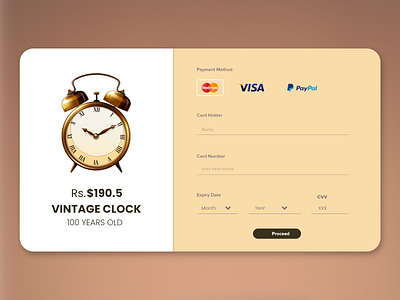 #DailyUI art direction checkout credit card design ui