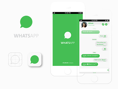 WhatsApp app interface ios logo whatsapp