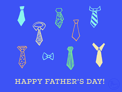 Father's Day Card with Tie Icons-Colorful bow tie design fathers day happy fathers day icons illustration sticker ties vector