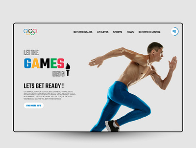 Olympic Games animation app branding design graphic design typography ui userinterface ux