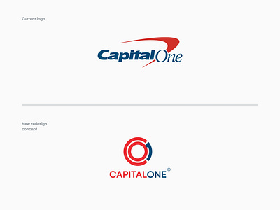 CapitalOne Logo advertisement advertisement design brand agency brand design brand identity branding design logo logodesign minimalist