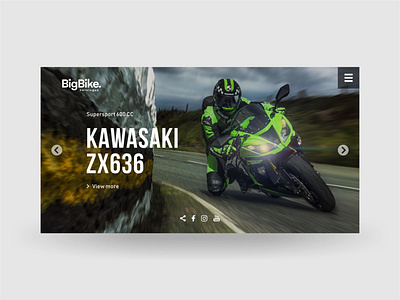 Kawasaki ZX636 Landing Page brand agency brand design brand identity branding design landingpage website