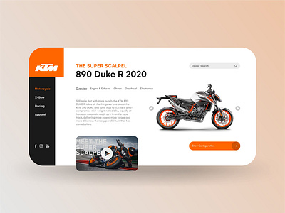 KTM 890 Duke R Landing Page