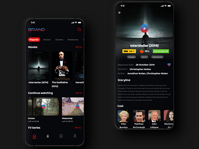 Little shot! Movie app design