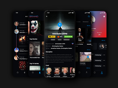 Movie App Design app design ui ux