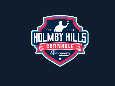 Holmby Hills Cornhole Association branding graphic design logo logod logodesign sport