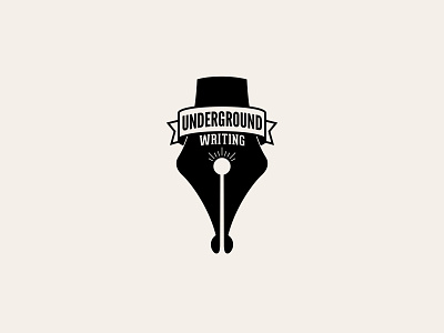 Underground Writing Logo branding logodesign pen underground writing