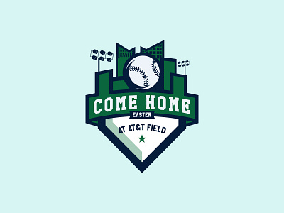 Come Home Easter Logo baseball branding college sports logodesign softball sport