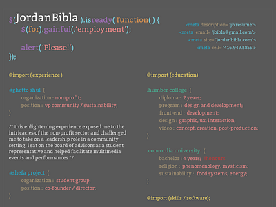 Colorful Resume code colors resume