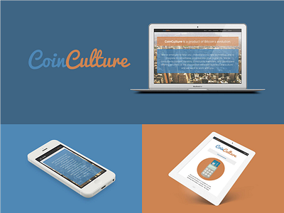 Coinculture branding icons identity logo mobile responsive tablet