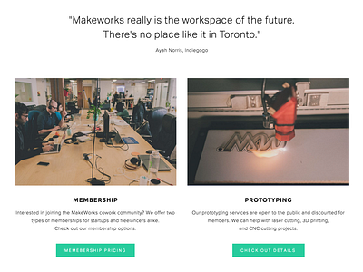 Makeworks content strategy squarespace web design