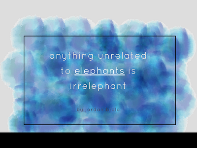 Elephants art design elephants typography